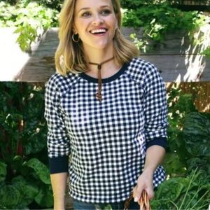 Draper James Classic Checkered Sweatshirt